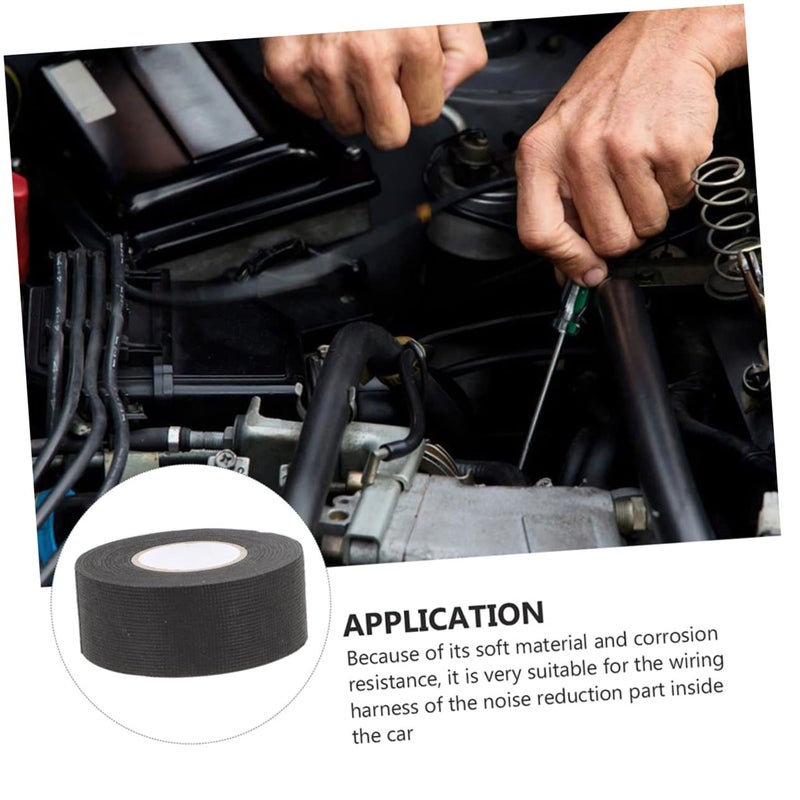 High Temp Wire Harness Tape 2 Rolls 1500X3 2CM Black Heat Resistant for Car - Image 5